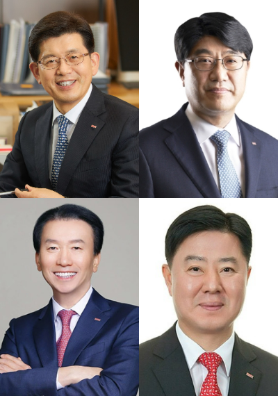 빈대인 BNK금융 회장, 방성빈 부산은행장, 김성주 BNK캐피탈 대표, 안감찬 전 부산은행장
