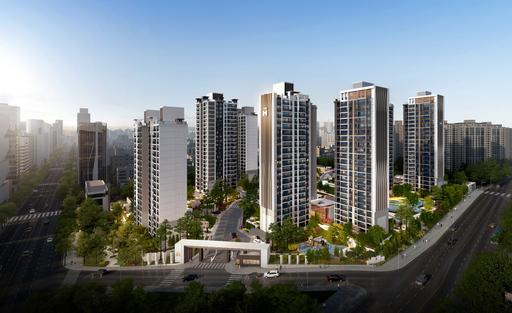 ▲ 현대건설의 리뉴얼 신사업 '더 뉴 하우스'를 통해 바뀌게 될 삼성동 힐스테이트 2단지 조감도. 사진제공 = 현대건설