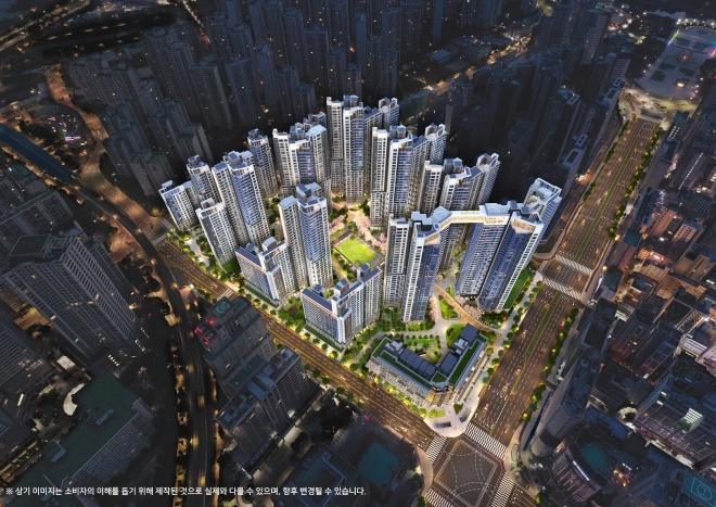 잠실 르엘 조감도./롯데건설