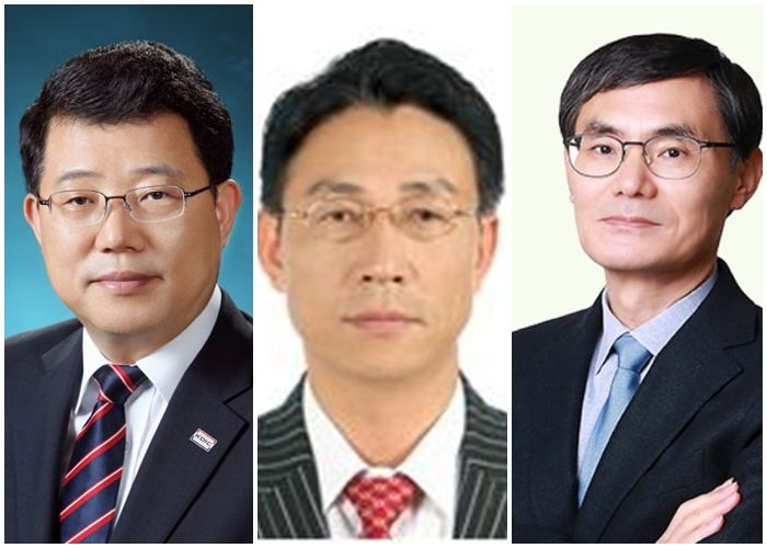김광남 전 예금보험공사 부사장(왼쪽), 김영길 전 예금보험공사 상임이사(가운데), 김성식 변호사 (오른쪽)