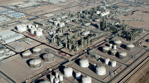 ▲ 이라크 바스라 정유공장 고도화설비 현장. 사진제공 = 현대건설