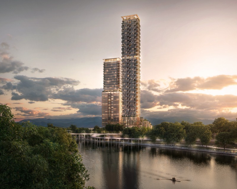 서울 성수동 옛 삼표레미콘 공장 부지에 조성 예정인 최고 79층 규모의 미래형 업무복합단지 조감도./사진 제공=삼표그룹