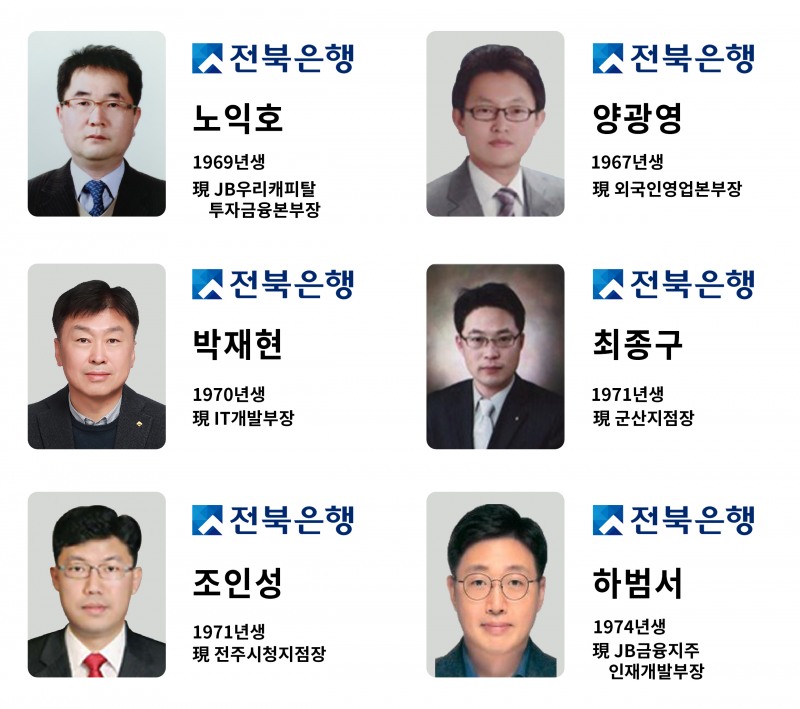 전북은행 부행장 인사