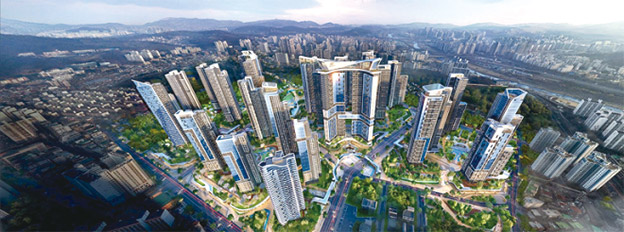 ▲ 구리 수택동 재개발사업지 조감도. 사진제공 = 현대건설