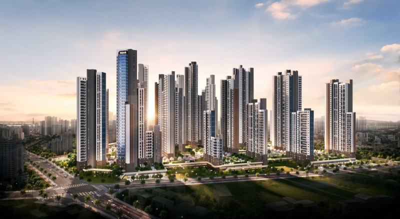 인천 금송구역 주택재개발 정비사업 예상 투시도./사진제공=BS한양