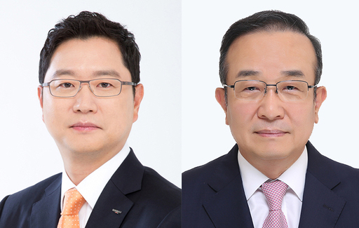 윤웅섭 일동제약 대표 회장(사진 왼쪽), 박대창 일동홀딩스 대표 회장. /사진=일동제약그룹.