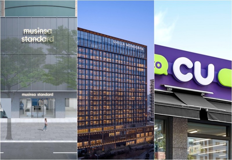 중국으로 향하는 무신사, 호텔신라, CU./사진제공=무신사, 호텔신라, BGF리테일