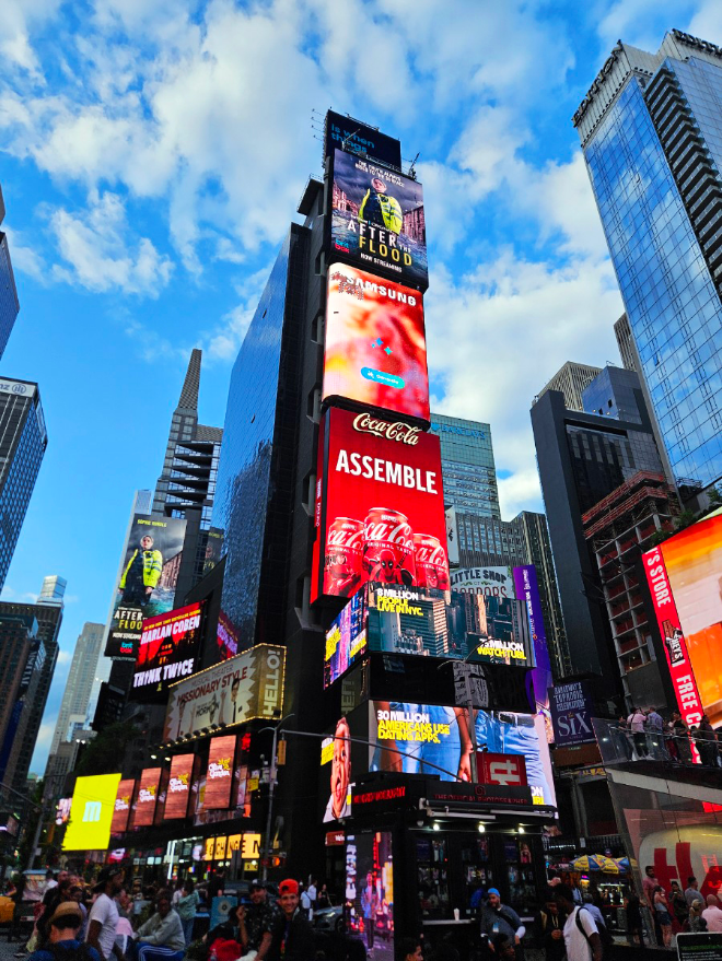 반도건설인 인수한 뉴욕 맨해튼 브로드웨이 2 타임스퀘어 전경./사진제공=반도건설