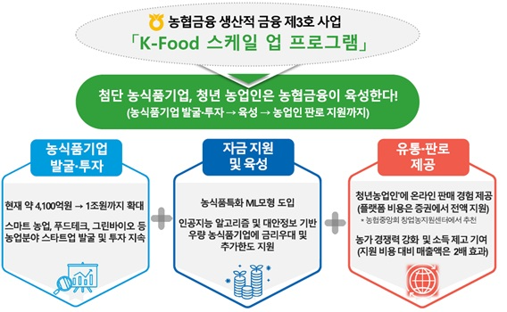 농협금융 생산적금융 제3호 사업인 'K-Food 스케일 업 프로그램' / 사진제공=NH농협금융