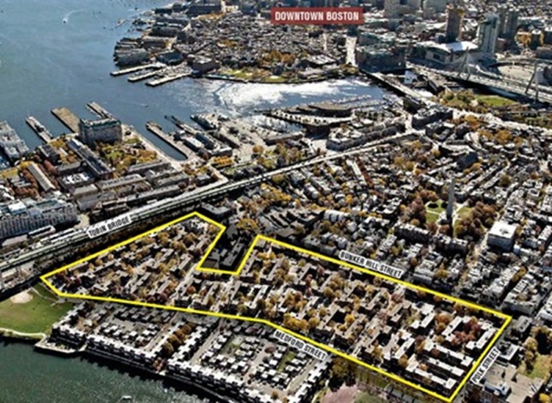 보스톤 벙커힐 공공프로젝트 사업지 구획도