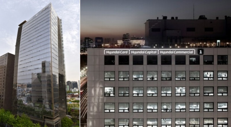 롯데카드(왼쪽)와 현대카드. 사진제공= 각 사