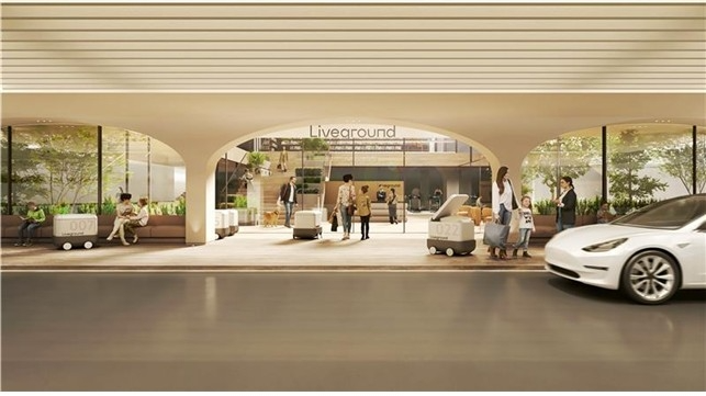 롯데건설의 통합 승하차 구역 ‘웰컴 콩코스(Welcome Concourse)’ 투시도./사진제공=롯데건설