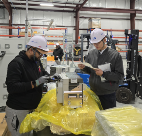 미국 텍사스주 배스트럽시에 위치한 'LS일렉트릭 배스트럽 캠퍼스' 내부. /사진제공=LS