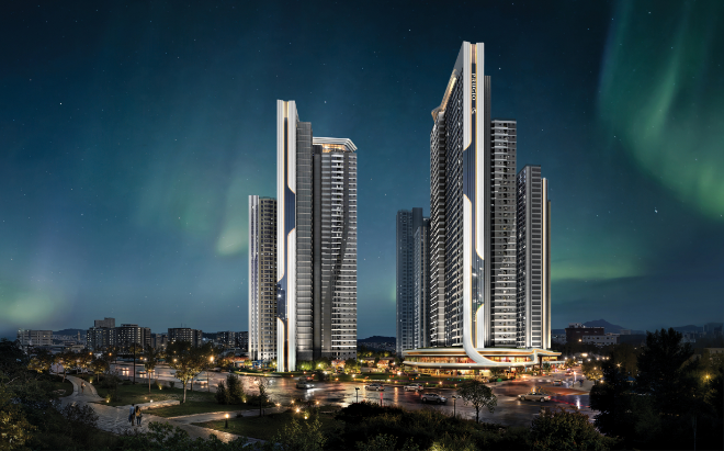 신이문역세권 도시정비형 재개발사업 조감도./사진제공=대우건설