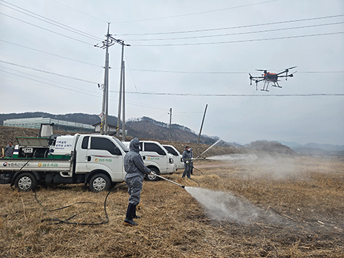농협 강원본부, 동절기 가축질병 차단 방역 총력
