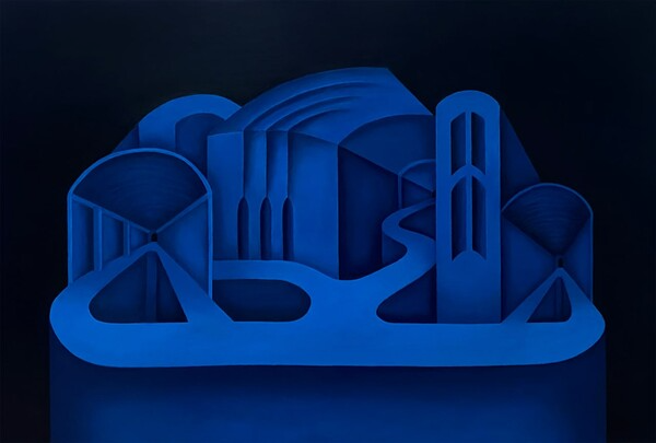 Doubt1, 37 x 54.8cm acrylic on paper 2025