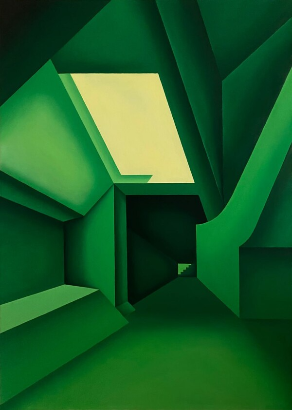 Faint Sound of Sunlight, 90.9 x 65.1cm acrylic on canvas 2026