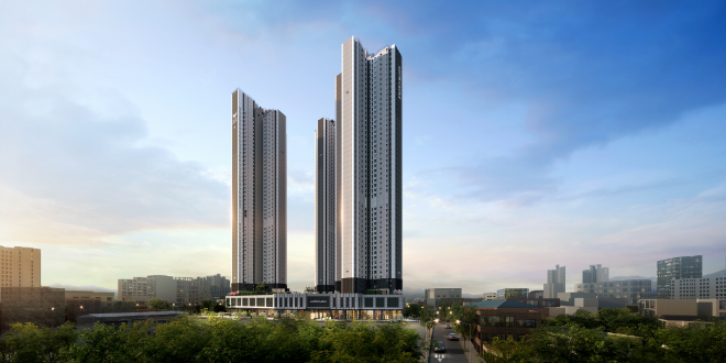 번영로 롯데캐슬 센트럴스카이 투시도./사진제공=롯데건설