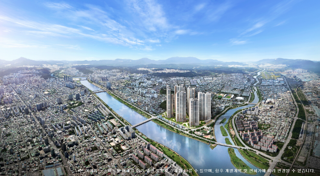 태화강 센트럴 아이파크 광역조감도./사진제공=HDC현대산업개발