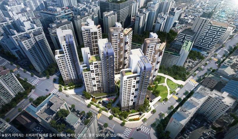 더샵 프리엘라 조감도./사진제공=포스코이앤씨