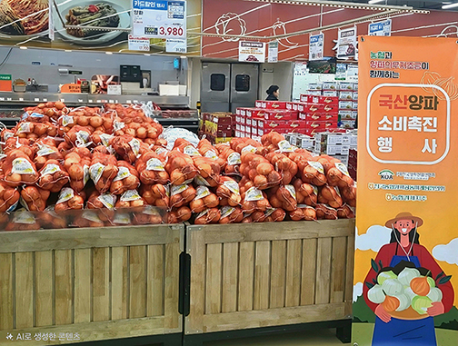 농협경제지주, 전국 농협하나로마트서 양파 소비촉진 할인