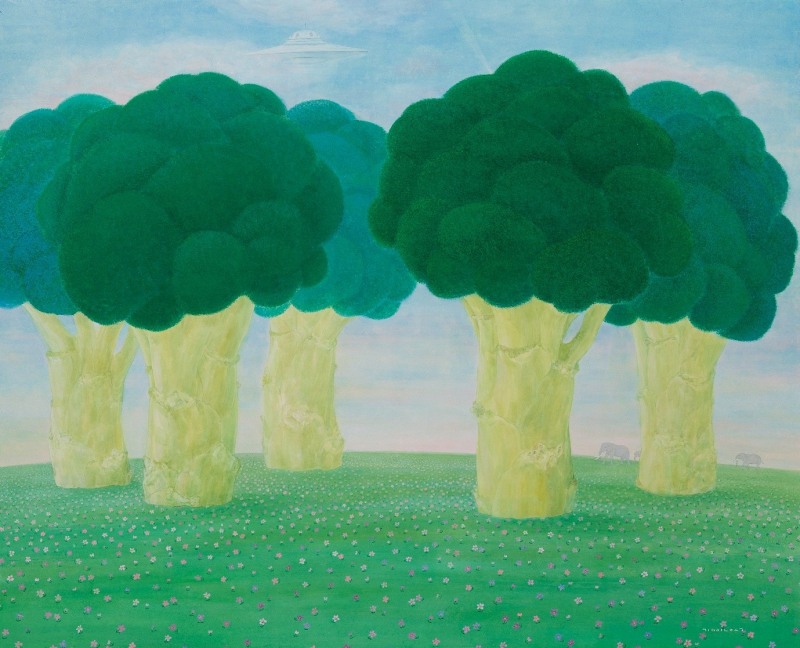 기다림, 162x130cm, 한지에 채색, 2025