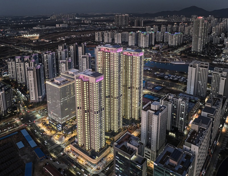 청라 한양수자인 디에스틴 점등식./사진제공=BS한양