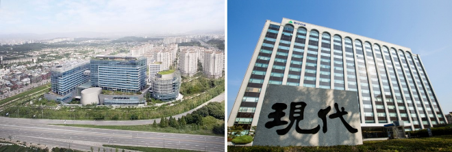 삼성물산·현대건설 본사 전경./사진제공=각 사