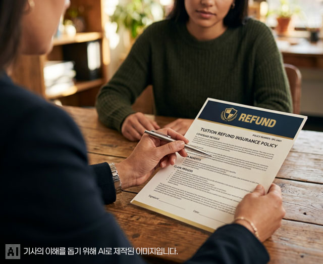 유학 중 예기치 못한 상황이 발생해 중도 귀국해야 하는 경우를 대비하는 유일한 안전판은 학비환불 보험에 들어 두는 것이다.