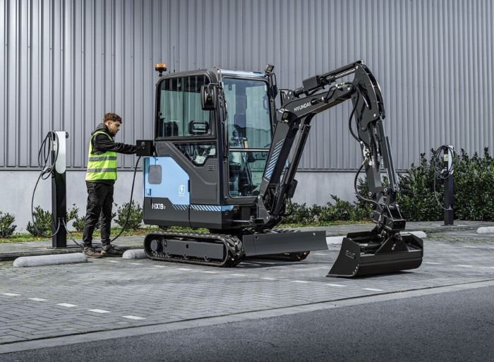 HD건설기계 미니 전기굴착기(HX19E). /사진제공=HD건설기계