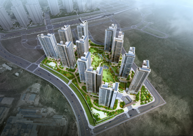 아산탕정자이 메트로시티 조감도./사진제공=GS건설