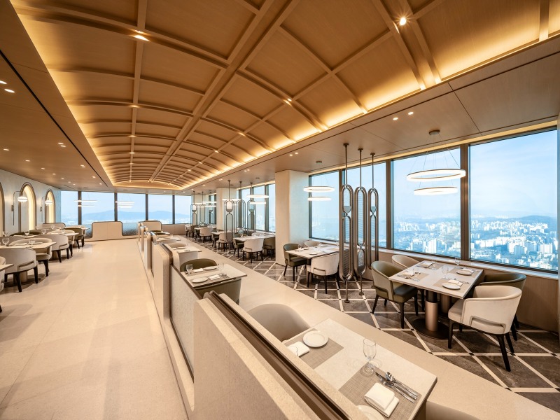 워킹온더클라우드 '가든' 레스토랑./사진제공=한화호텔앤드리조