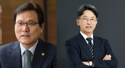 한진칼 신규 사외이사로 선임된 최종구 전 금융위원장(왼쪽)과 채준 서울대 경영대학 교수. /사진제공=한국금융신문 DB