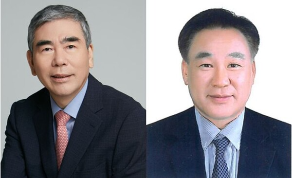 이관순(왼쪽), 차봉권 신임 공동 대표이사. /사진=명인제약