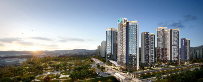 아테라 프리메로 조감도./사진제공=금호건설