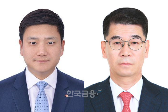 오너2세 손대희 웰컴저축은행 대표 내정자(왼쪽), 박종성 웰컴저축은행 대표 내정자./사진=웰컴저축은행