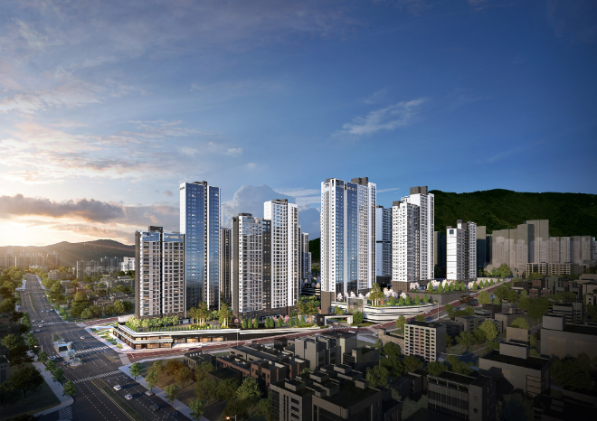 엄궁역 트라비스 하늘채 투시도./사진제공=코오롱글로벌