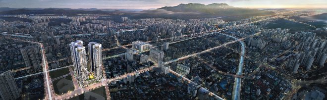 의정부역 센트럴 아이파크 광역 조감도./사진제공=IPARK현대산업개발