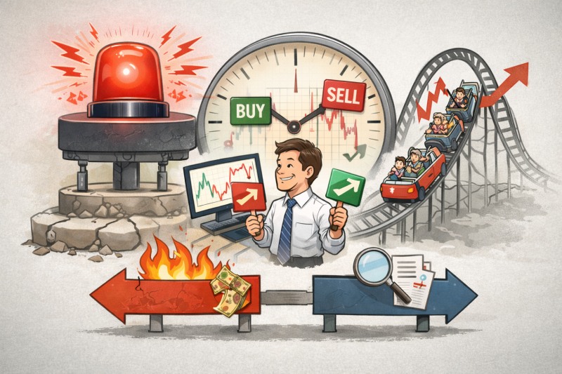 중동발 지정학적 리스크와 유가·환율 충격이 겹치며 ‘사이드카’가 최근 들어 사실상 ‘상시 경고음’처럼 울리면서, 본래의 안정 기능보다 투자 타이밍을 알리는 신호로 변질된 것 아니냐는 논란이 커지고 있다. 위 이미지는 본 기사 내용을 토대로 생성형 AI를 활용해 제작했습니다.