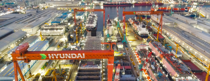 HD현대중공업 야드 전경. /사진제공=HD현대