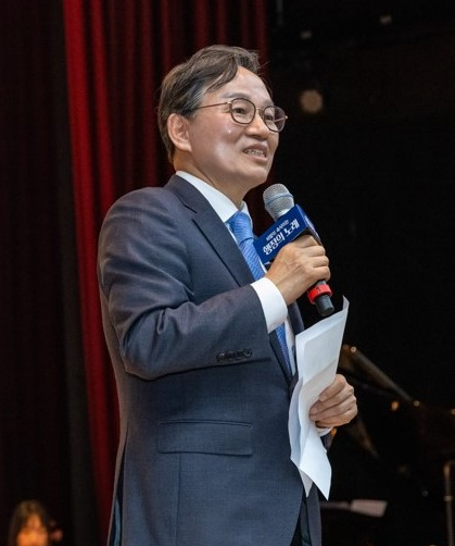 오영수 전 동작구 부구청장이 발언을 하는 모습./사진제공=오영수 예비후보 선거캠프