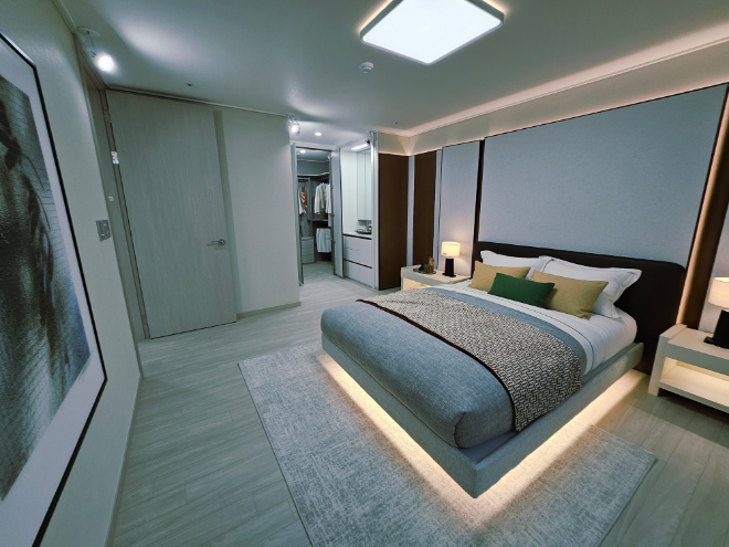 119㎡타입 안방과 드레스룸 전경./한국금융신문 조범형 기자