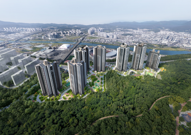 경기광주역 롯데캐슬 시그니처 1단지 주경 조감도./사진제공=롯데건설