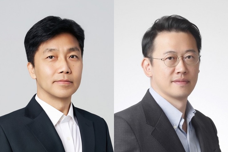 한상규(왼쪽), 박상근 각자대표. /사진=신라젠
