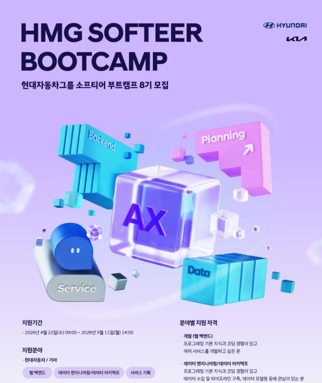 현대차·기아, ‘소프티어 부트캠프’로 AI 엔지니어 양성