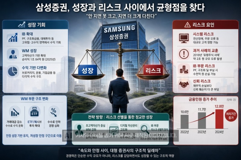 “안 지면 못 크고, 지면 더 크게 다친다”…삼성증권, ‘리스크 자격 시험대’