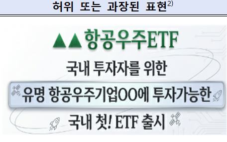 광고 관련 미흡사례 예시(실제 금융투자회사의 투자 광고를 참고하여 재구성) / 자료출처= 금융감독원(2026)
