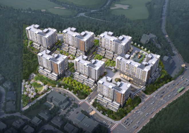 '용인 플랫폼시티 라온프라이빗 아르디에' 조감도./사진제공=라온건설