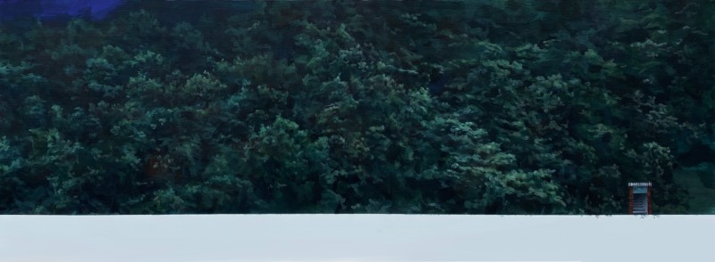 김정아 작 '밤의 숲’ 72x194(cm) 캔버스에 아크릴릭 2020.