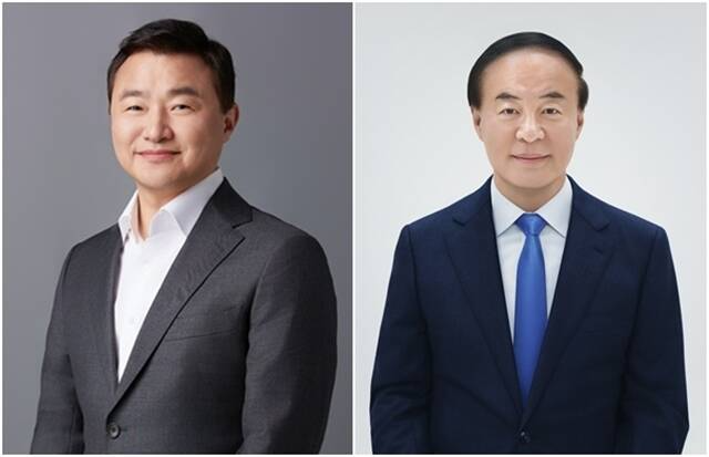 삼성전자 노태문 사장(왼쪽)과 전영현 부회장